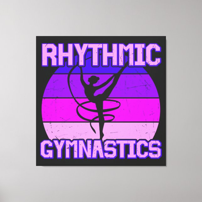 Distress Rhythmic Gymnastics Canvastryck (Framsida)