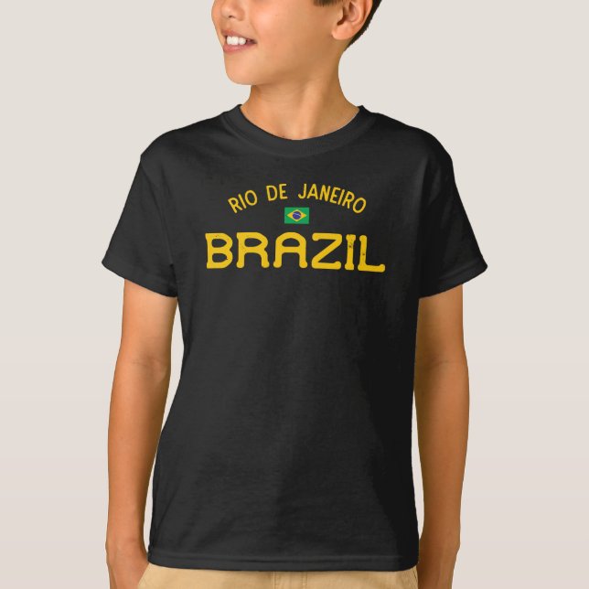 Distress Rio de Janeiro Brasilien Boys' T Shirt (Framsida)