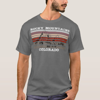 Distress Rocky mountains Colorado Ligcape T Shirt