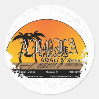 Distress Round Stickers Runt Klistermärke