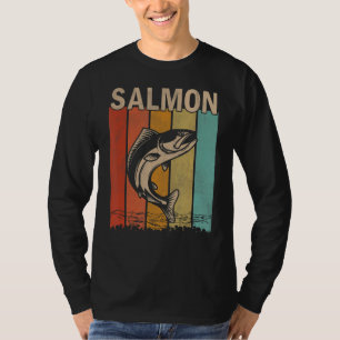 Distress Salmon Manar Women Kid Cute Salmon Retr T Shirt