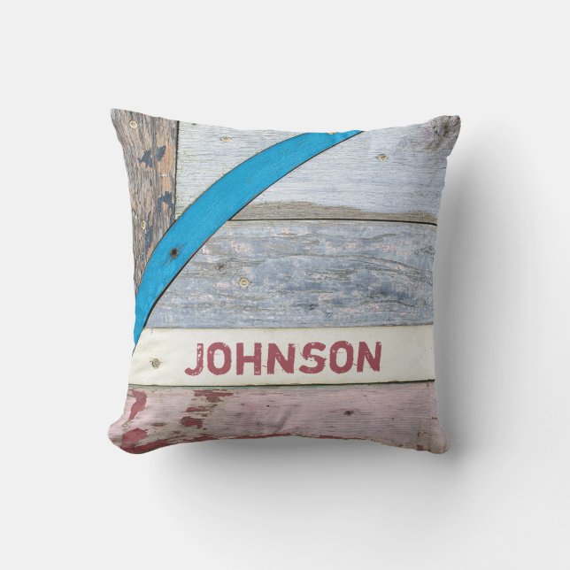 Distress Shabby chic Wood Kudde (Framsida)