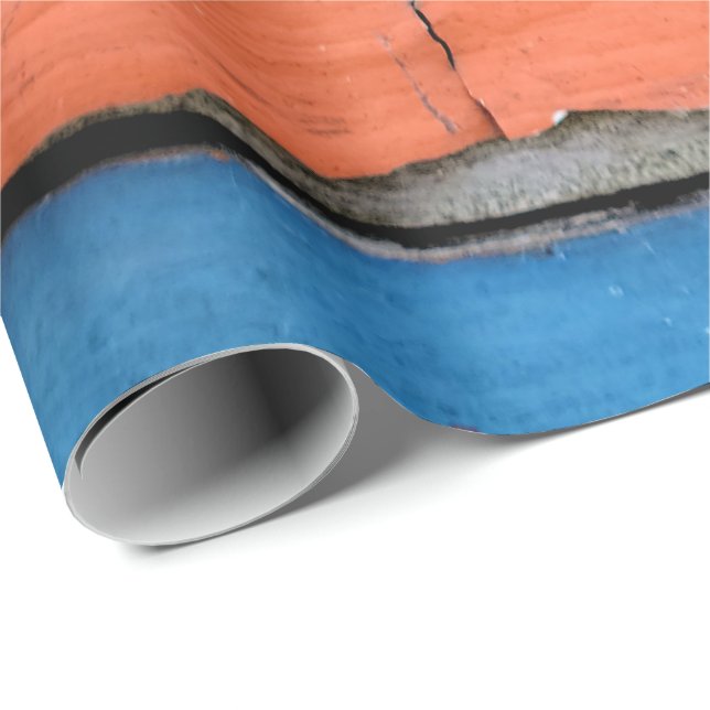 Distress Shabby chic Wood Presentpapper (Rullad Hörn)