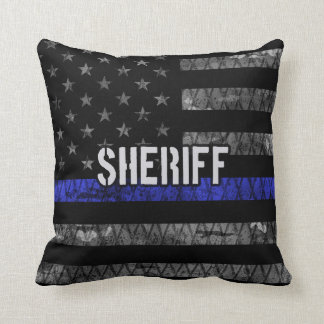 Distress sheriff Police Flagga Kudde