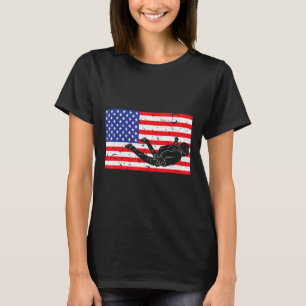 Distress Skydiving Förenta staterna amerikanska Fl T Shirt