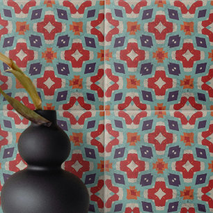 Distress Stone Struktur Kaleidoscope Geometric Kakelplatta
