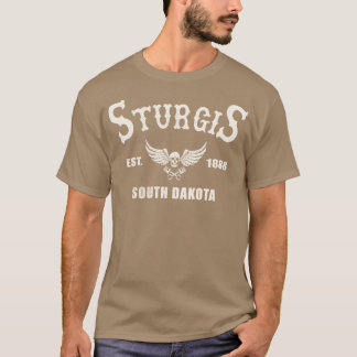 Distress Sturgis South Dakota Motorcle Biker R T Shirt