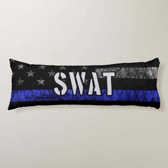 Distress SWAT Police Flagga Kroppskudde (Framsidan)