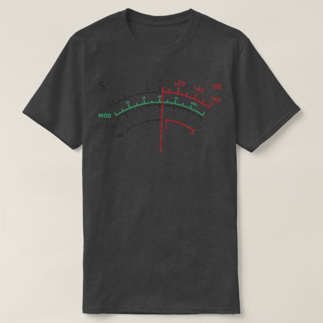 Distress SWR Meter Amateur Ham Radio T-Shirt (Design framsida)