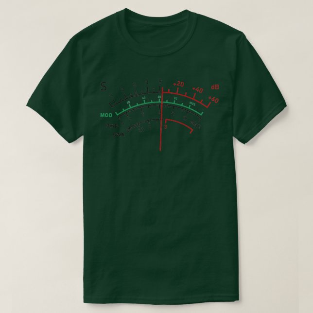 Distress SWR Meter Amateur Ham Radio TShirt T Shirt (Design framsida)