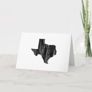 Distress Texas State Outline Kort