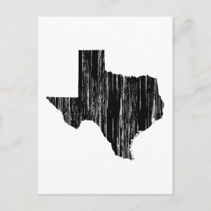 Distress Texas State Outline Vykort