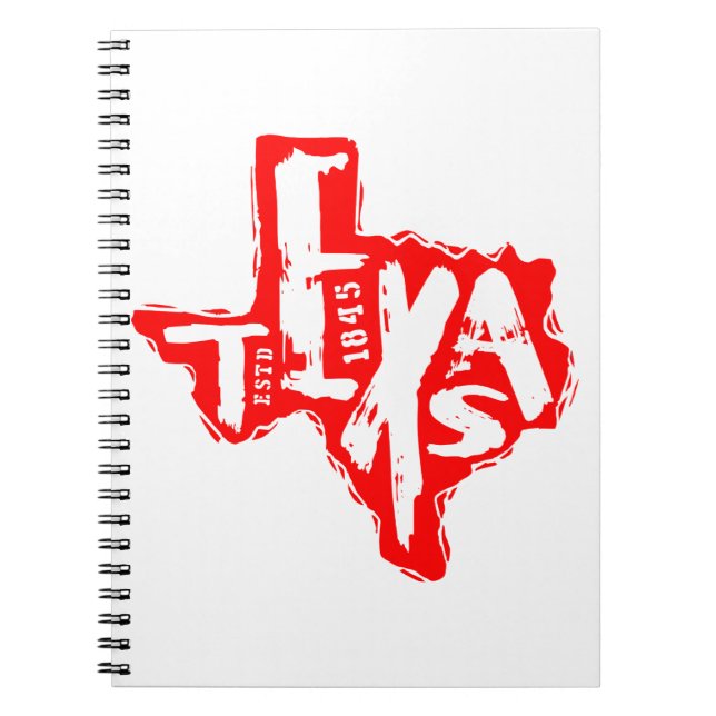 Distress Texas #USAPatriotGraphics © Anteckningsbok (Framsidan)
