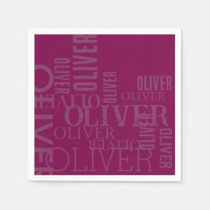 Distress Typography Vin Pappersservett