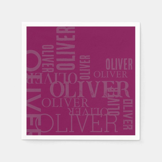 Distress Typography Vin Pappersservett (Framsidan)