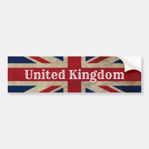 Distress UK Flagga Bildekal
