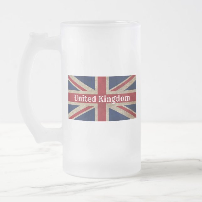 Distress UK Flagga Frostat Ölglas (Vänster)