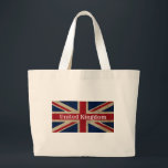 Distress UK Flagga Jumbo Tygkasse<br><div class="desc">Förenade kungariket flagga mönster</div>