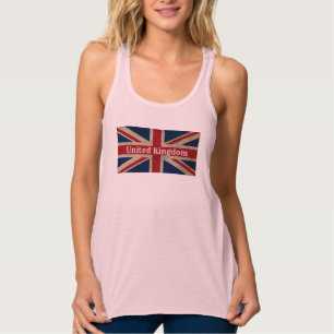 Distress UK Flagga Linne Med Racerback