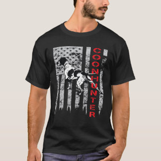 Distress USA flagga för Coon Hunters T Shirt