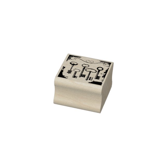 Distress Victorian Vintage Antique Skeleton Nyckla Stämpel (Stämpel)