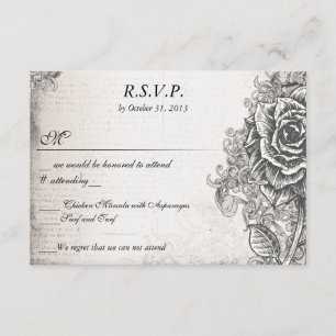 Distress Victorian Vintage Tattoo Ro OSA Kort