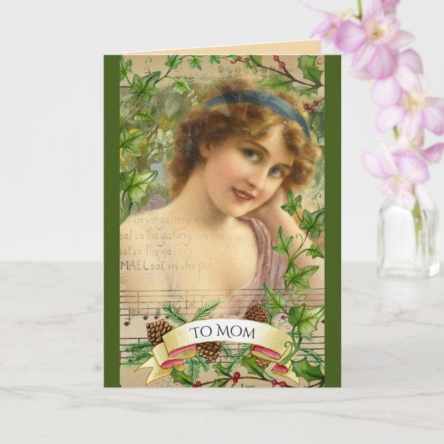 Distress Victorian Woman i Garden Kort (Orkide)