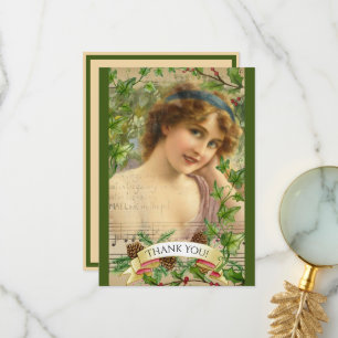 Distress Victorian Woman i Garden Tack Kort