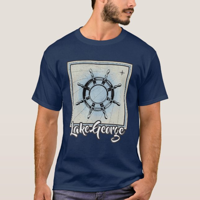 Distress Visit Sjö George Vacation Nautical Boa T Shirt (Framsida)