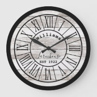 Distress White Wood Farmhouse Family Namn