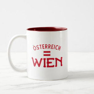 Distress Wien Osterreich (Wien Österrike) Två-Tonad Mugg
