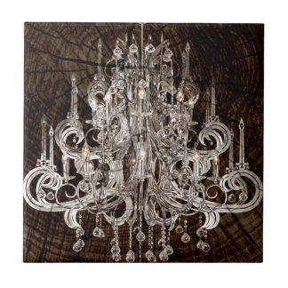 Distress Wood Grain Primitive land Chandelier Kakelplatta