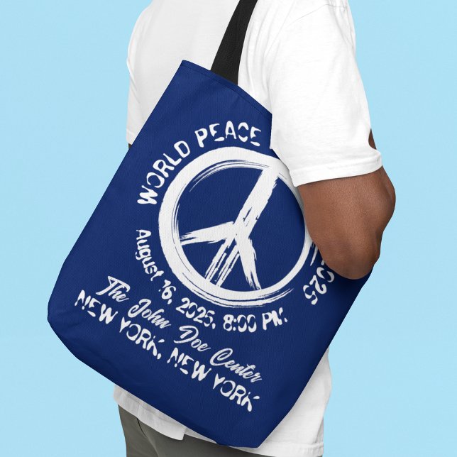 "Distress" World Peace Fundraiser Tote Tygkasse (Skapare uppladdad)