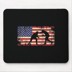 Distress Wrestler Wrestling American Flagga 4th of Musmatta