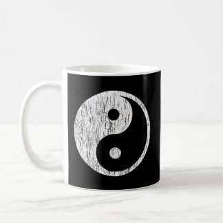 Distress Yin Yang Symbol Kaffemugg