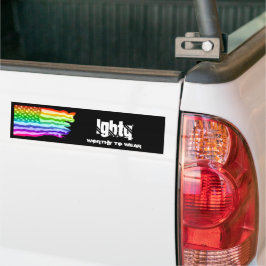 Distressad amerikansk Flagga Rainbow- HGBTQ - värd Bildekal