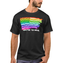 Distressad amerikansk Flagga Rainbow - värd för Bä