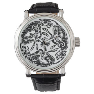 Distressad keltisk cirkel armbandsur