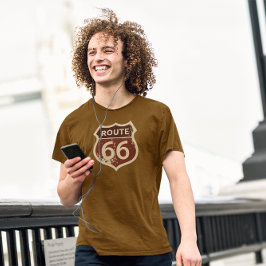 Distressad linje 66 | Retro | Vintage T-Shirt