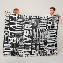 Distressad Namn replikerad på modern Black&White