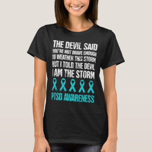 Distressad post-Traumatic Stressa Ptsd-medvetenhet T Shirt