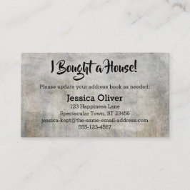 Distressad, Rustic: "Jag köpte ett hus!" Kort