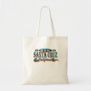 Distressad Vintage Retro Se Santa Cruz Surfing 2 Tygkasse