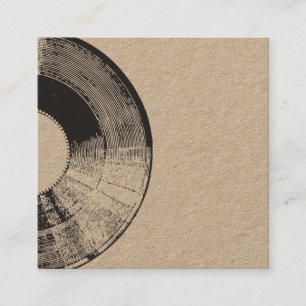 Distressad vinyl fyrkantigt visitkort