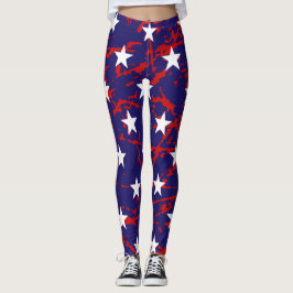 Distressade Flagga Leggings