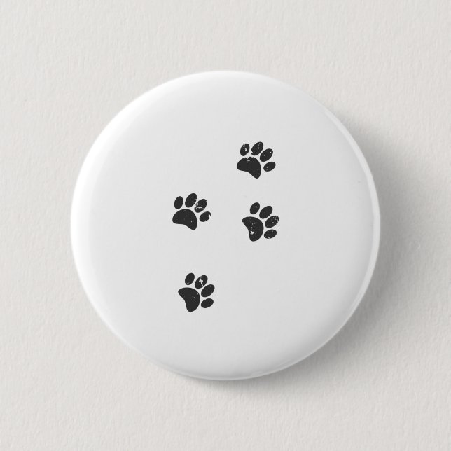 Distresse Hundpaw Spår Knapp (Framsida)