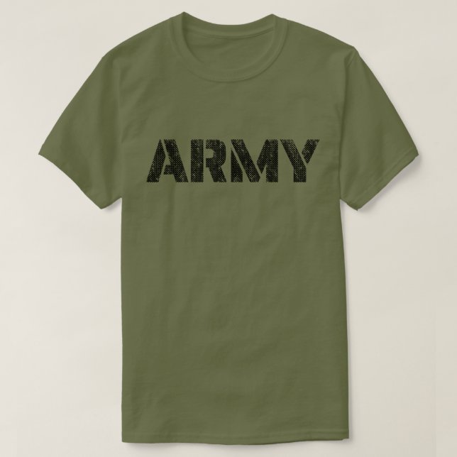 Distressed Army T Shirt (Design framsida)