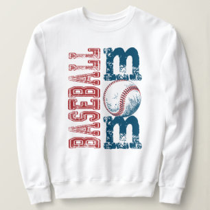 Distressed Baseball Säsong Mamma Grafisk Tröja
