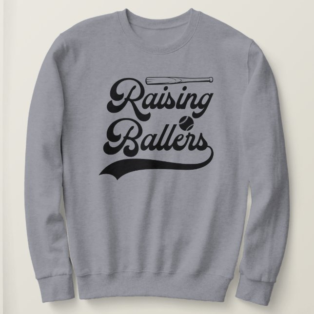 Distressed Baseball Säsong Mamma Grafisk Tröja (Design framsida)