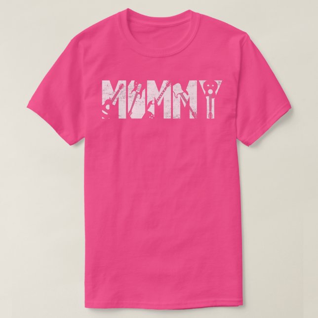 Distressed Best Mommy Ever Guitar Lover Guitarist2 T Shirt (Design framsida)